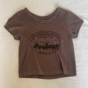 brandy Melville graphic baby tee